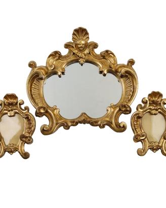 Trittico Cornici in Legno Intagliato - XX Secolo