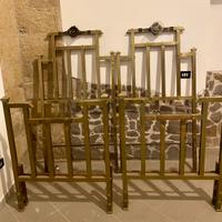 Antico letto in ottone
