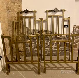 Antico letto in ottone