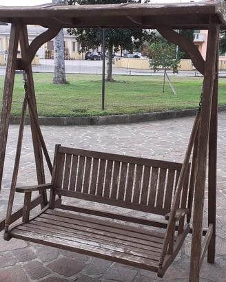 Dondolo in legno teak