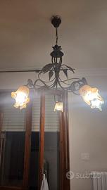Lotto 3 lampadari vintage
