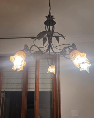 Lotto 3 lampadari vintage