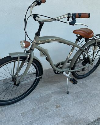 Bicicletta american cruiser retro uomo