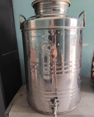 Contenitore per olio in acciaio inox