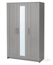 Armadio tre ante IKEA - BRIMNES Grigio