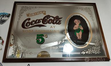 specchio decorazioni coca cola 75X55