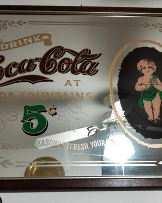 specchio decorazioni coca cola 75X55
