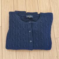 Cardigan Luisa Spagnoli tg S lana a trecce blu