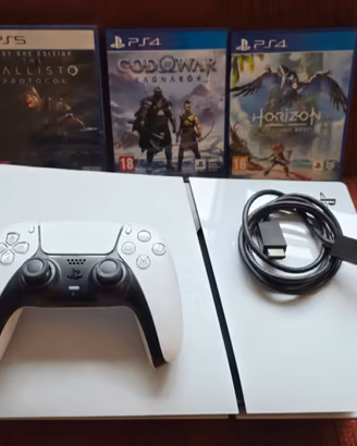 PS5 Slim Disc 1TB + controller e 3 giochi