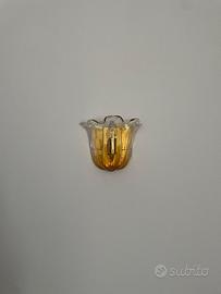 Coppia applique vetro soffiato Murano