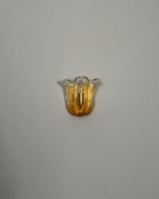 Coppia applique vetro soffiato Murano