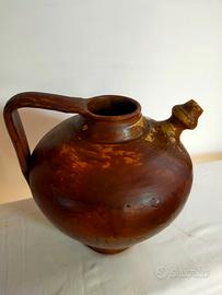 Fiasca in terracotta smaltata 