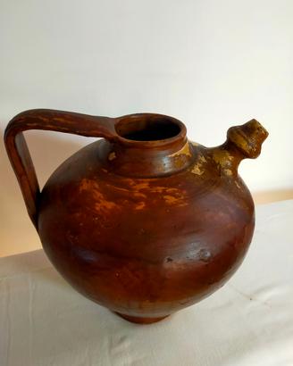 Fiasca in terracotta smaltata 