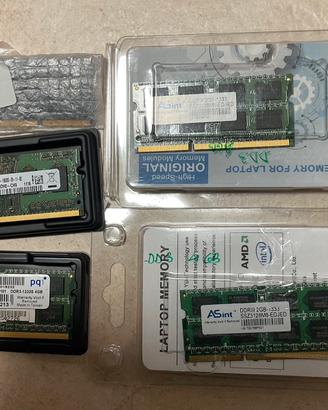 Memorie ddr 3 per notebook