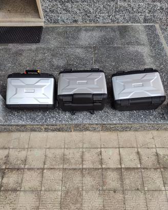 TRIS VALIGE VARIO PER BMW GS COMPRESA PIASTRA.