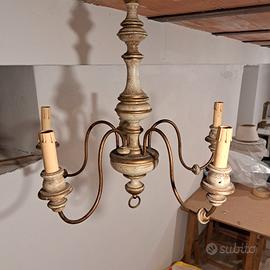 lampadario  vintage originale a cinque  luci