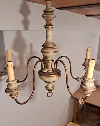 lampadario  vintage originale a cinque  luci