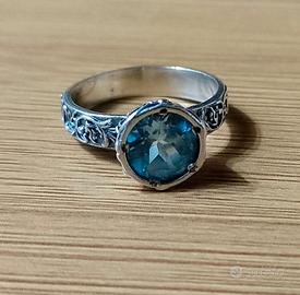 anello argento 925 con topazio 