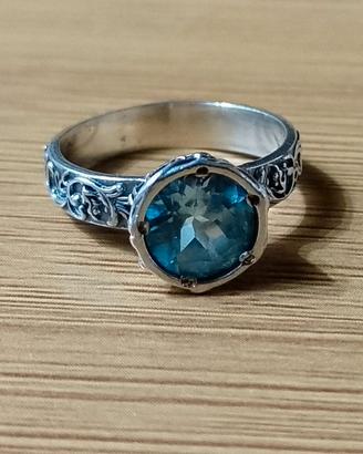 anello argento 925 con topazio 