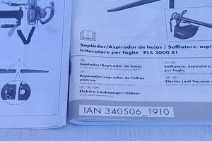 Soffiatore aspiratore trituratore mod.PLS 3000 A1