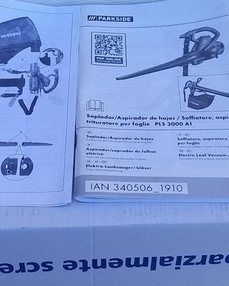 Soffiatore aspiratore trituratore mod.PLS 3000 A1