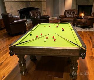 Snooker 10ft in legno massello