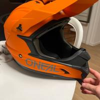 casco da cross oneal arancione