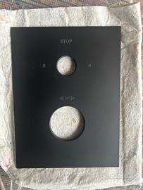 Piastra di finitura Paffoni Compact Box Nero Opaco