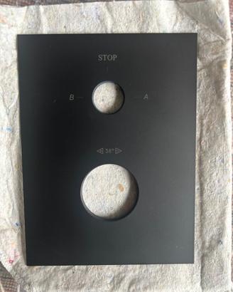 Piastra di finitura Paffoni Compact Box Nero Opaco