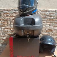 Casco integrale, casco jet, e bauletto 