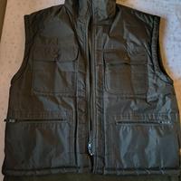 Gilet verde militare, double face tg L