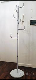 Appendiabiti alluminio e marmo bianco