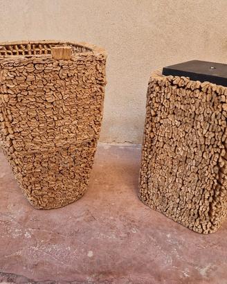 scatola e vaso sughero 