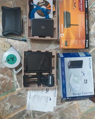 lotto 3 modem Wi-Fi piu accessori