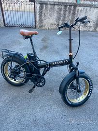 Bici pieghevole Argento mini max fat-bike