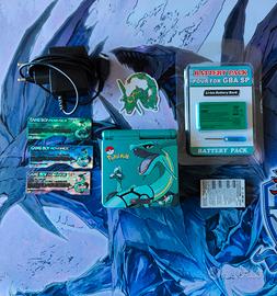 bundle Nintendo Game Boy Advance SP Rayquaza 