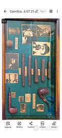 Bacheca vintage da collezione completa completa