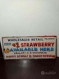 Cartello In legno vintage 