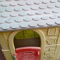 casa per bambini feder con scivolo feder