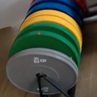 Dischi gommati bumper coppia da 5kg foro 50mm