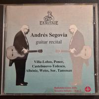 CD musicale"Andrés Segovia - Guitar Recital" 1972