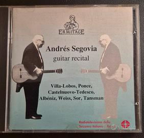 CD musicale"Andrés Segovia - Guitar Recital" 1972