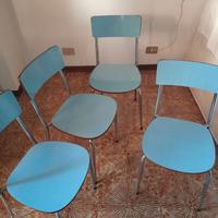 Sedie vintage in formica anni 70/80 (4 pezzi)