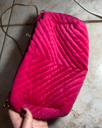 Borsa in velluto fuxia mia bag