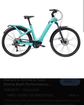 Bici E-OMNIA CTYPE BIANCHI