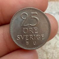 Moneta Svezia 25 Öre 1969 - Re Gustavo VI Adolfo