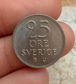 Moneta Svezia 25 Öre 1969 - Re Gustavo VI Adolfo