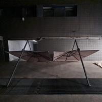 due ombrelloni gazebo 3 metri