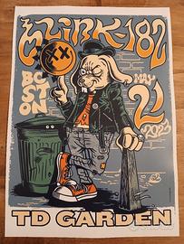 poster Blink 182 concerto Wallart Musica 