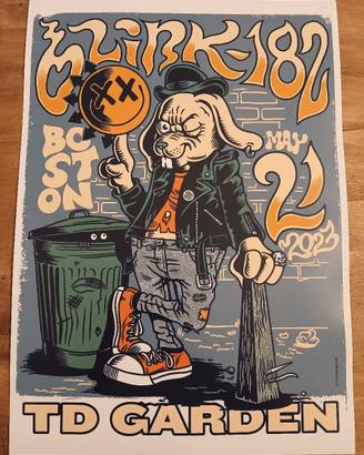 poster Blink 182 concerto Wallart Musica 